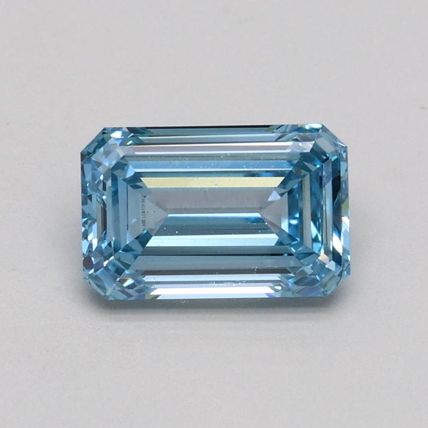 1.04 Ct. Fancy Intense Blue Emerald Lab Grown Diamond