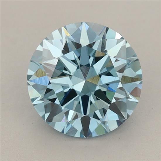 1.22 Ct. Fancy Vivid Blue Round Lab Grown Diamond