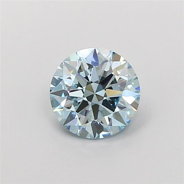 1.08 Ct. Fancy Intense  Blue Round Lab Grown Diamond