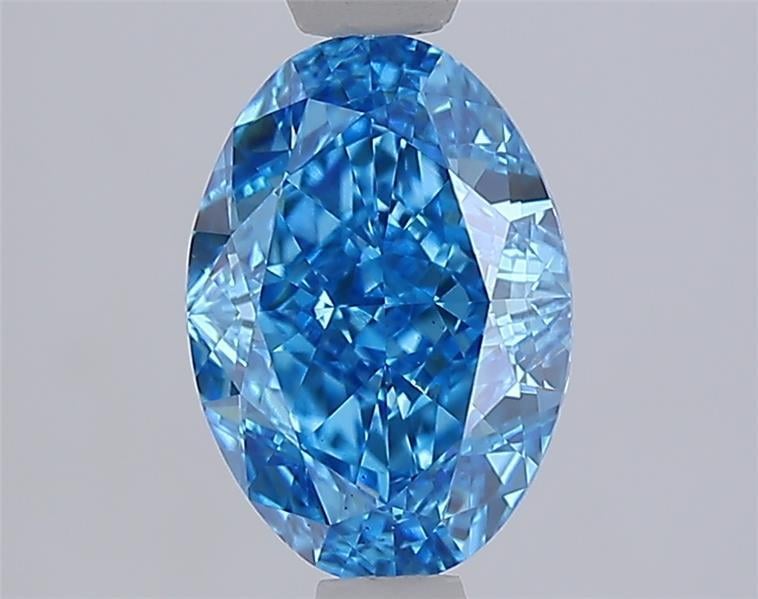 1.60 Ct. Fancy Vivid Blue Blue Oval Lab Grown Diamond
