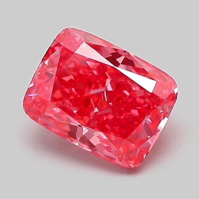 1.04 Ct. Fancy Vivid  Pink Cushion Lab Grown Diamond
