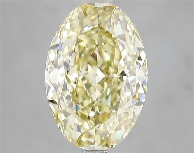 4.01 Ct. Fancy Intense Yellow Oval Lab Grown Diamond