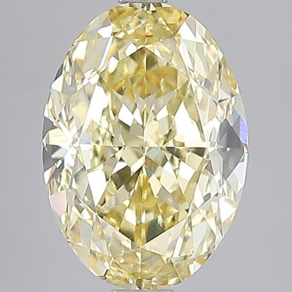 5.01 Ct. Fancy Intense Yellow Oval Lab Grown Diamond