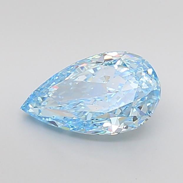 3.01 Ct. Fancy Vivid Blue Pear Lab Grown Diamond