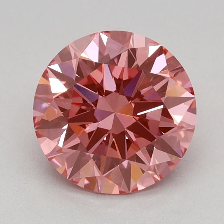 1.08 Ct. Fancy Vivid Pink Round Lab Grown Diamond
