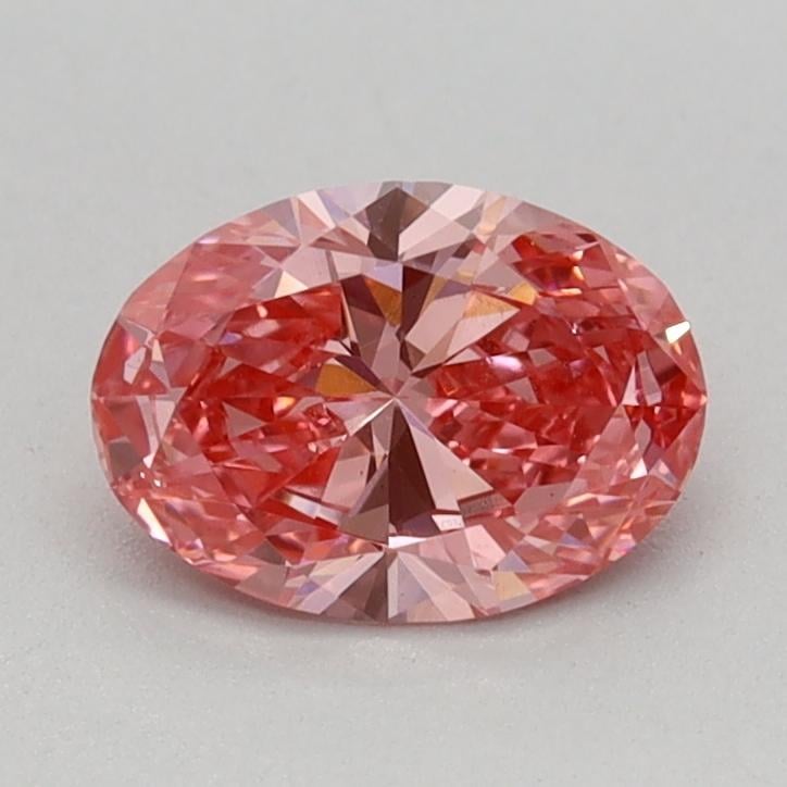 0.56 Ct. Fancy Vivid Pink Oval Lab Grown Diamond