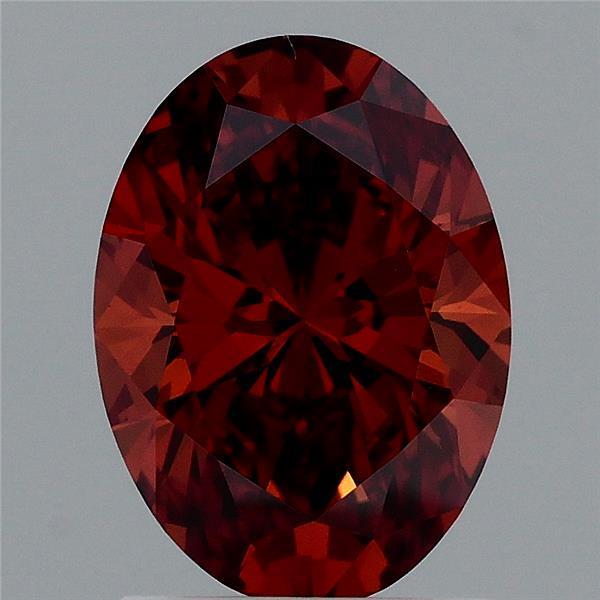 1.57 Ct. Fancy Vivid Orange Oval Lab Grown Diamond