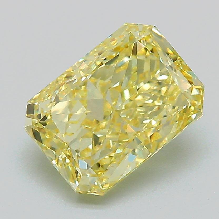 2.53 Ct. Fancy Intense Yellow Radiant Lab Grown Diamond