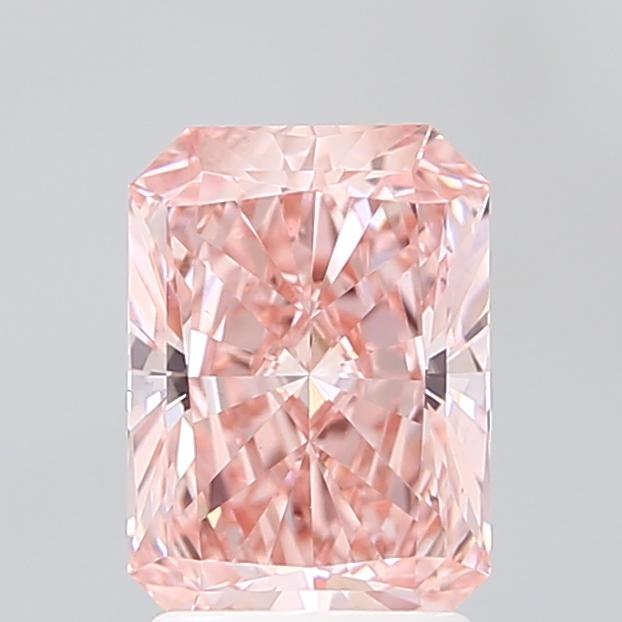 2.08 Ct. Fancy Vivid Pink Radiant Lab Grown Diamond