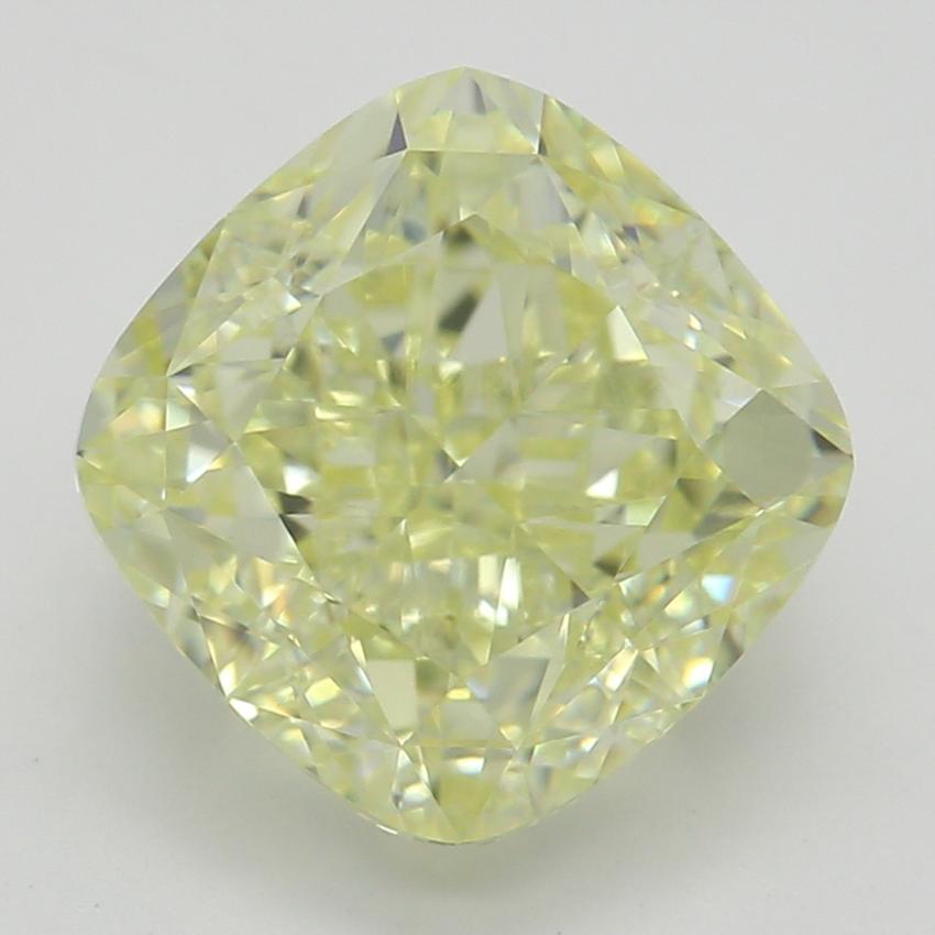 2.57 Ct. Fancy Light Yellow Cushion Diamond