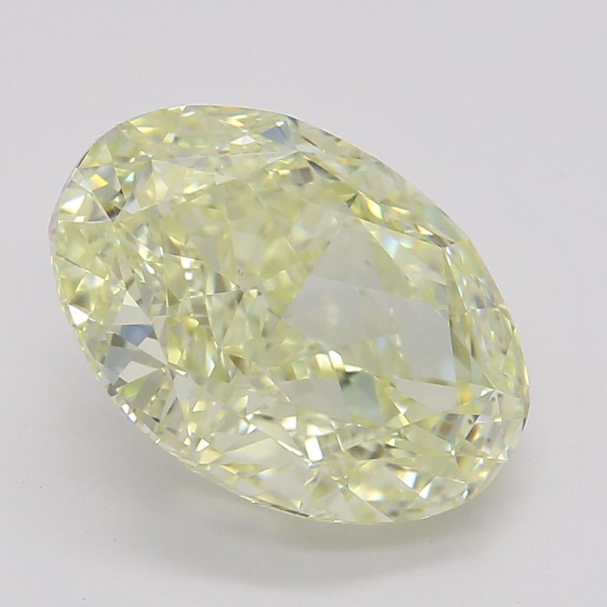 2.22 Ct. Fancy Light Yellow Oval Diamond