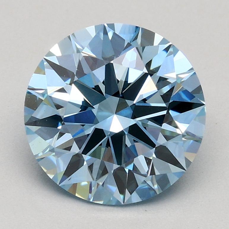 1.50 Ct. Fancy Blue Round Lab Grown Diamond