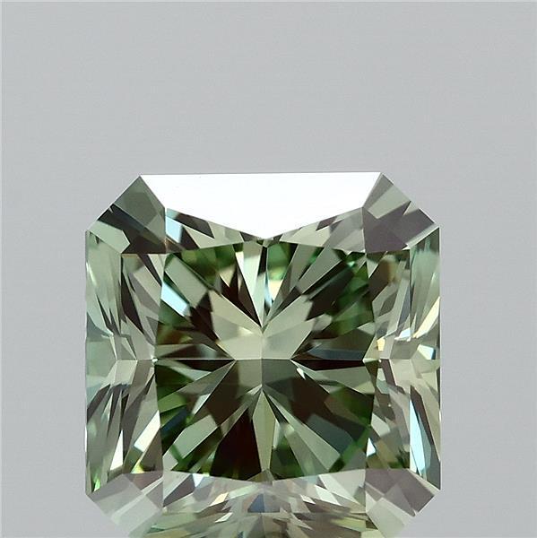 2.01 Ct. Fancy Vivid Green Radiant Lab Grown Diamond
