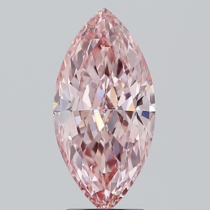 2.57 Ct. Fancy Vivid Pink Marquise Lab Grown Diamond