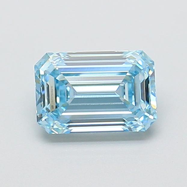 1.21 Ct. Fancy Intense  Blue Emerald Lab Grown Diamond