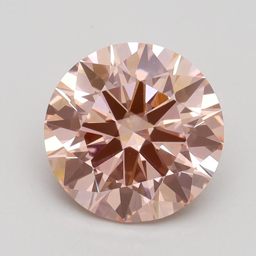 2.01 Ct. Fancy Intense Pink Round Lab Grown Diamond