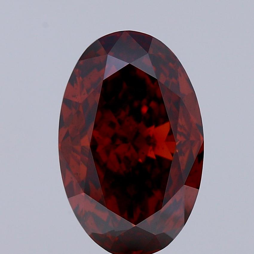 2.62 Ct. Fancy Intense Brown Orange Oval Lab Grown Diamond