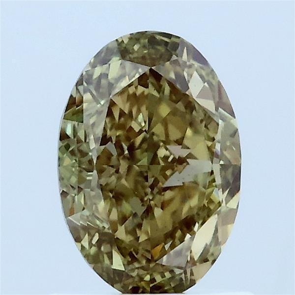 1.18 Ct. Fancy Yellow Oval Lab Grown Diamond