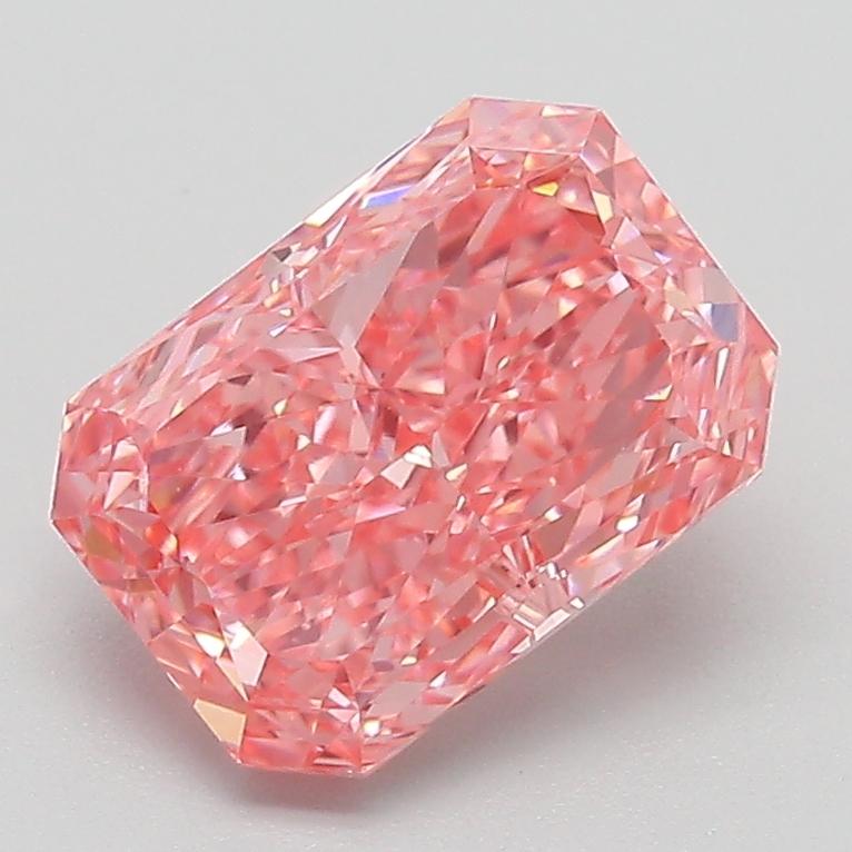 2.12 Ct. Fancy Vivid Pink Radiant Lab Grown Diamond
