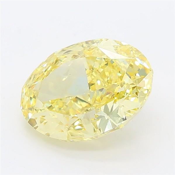 2.12 Ct. Fancy Intense Yellow Oval Lab Grown Diamond