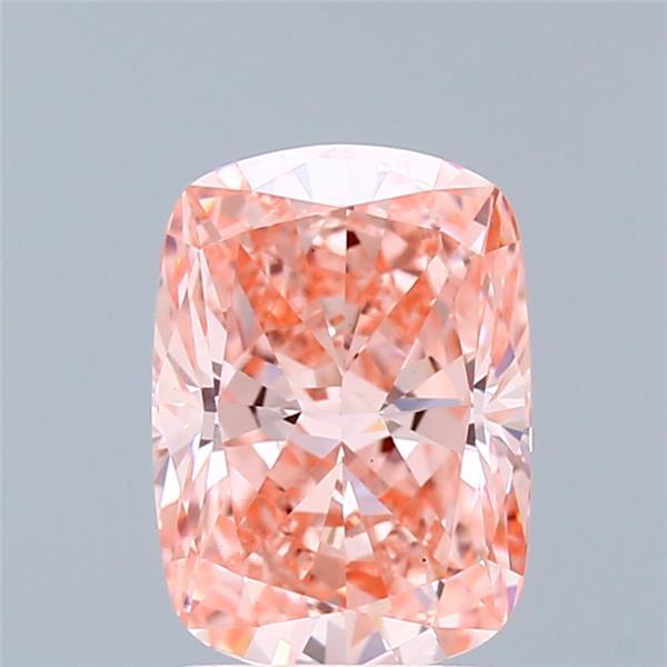2.06 Ct. Fancy Vivid Pink Cushion Lab Grown Diamond