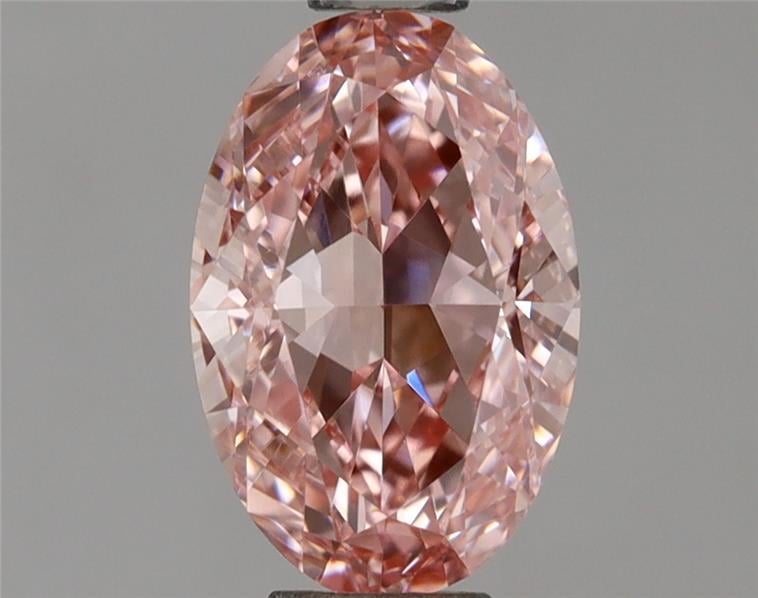 1.09 Ct. Fancy Vivid Pink Oval Lab Grown Diamond