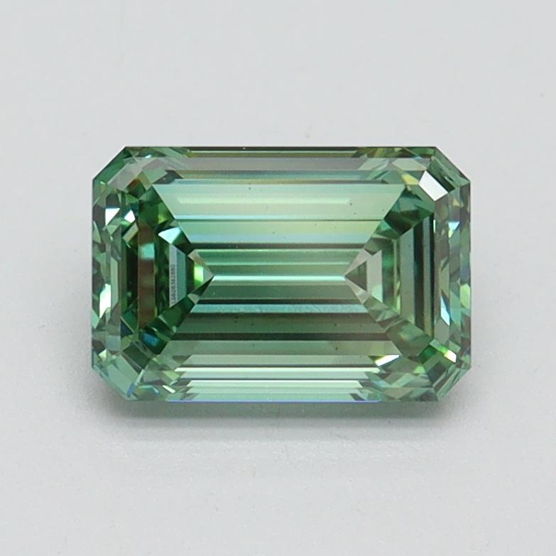 1.10 Ct. Fancy Vivid Green Emerald Lab Grown Diamond