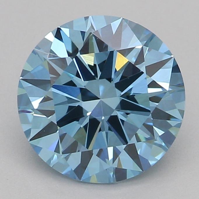 1.02 Ct. Fancy Vivid Blue Round Lab Grown Diamond