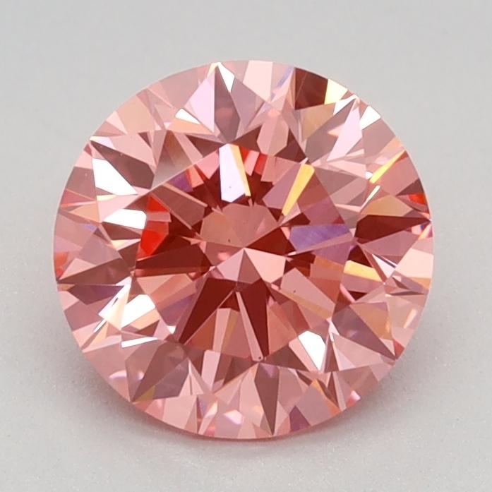 1.15 Ct. Fancy Vivid Pink Round Lab Grown Diamond