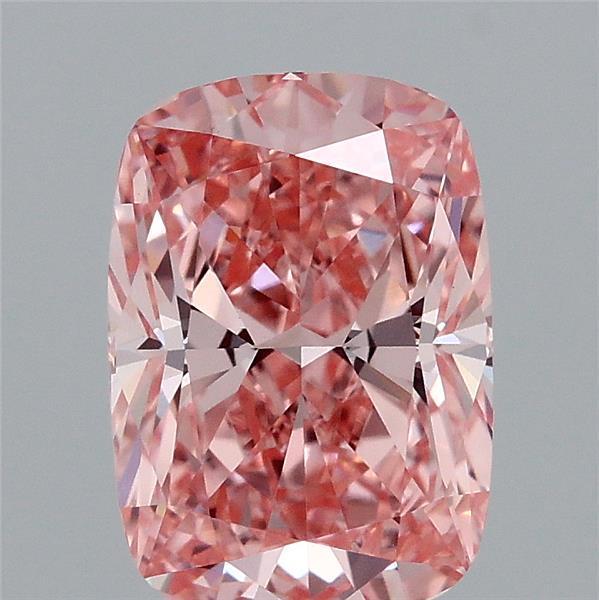 1.90 Ct. Fancy Vivid Pink Cushion Lab Grown Diamond