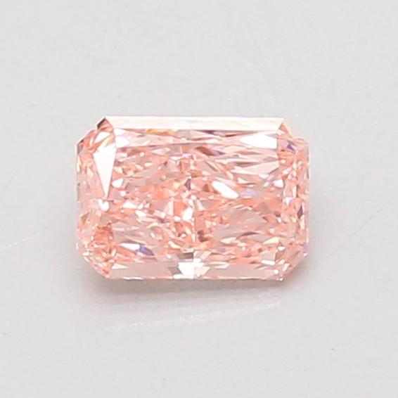 0.53 Ct. Fancy Vivid Pink Radiant Lab Grown Diamond