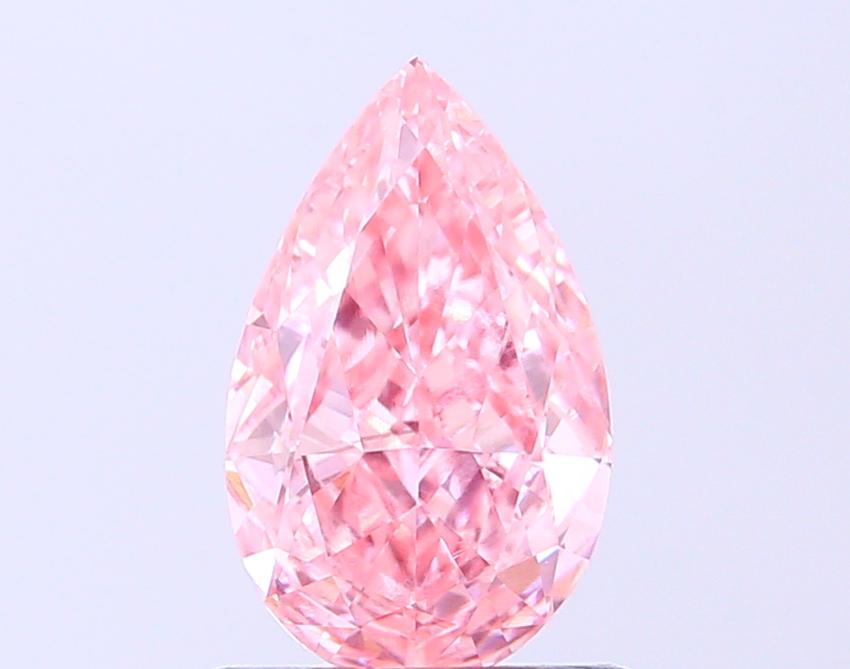 0.84 Ct. Fancy Vivid Pink Pear Lab Grown Diamond