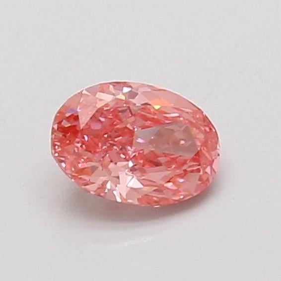 0.57 Ct. Fancy Vivid Pink Oval Lab Grown Diamond