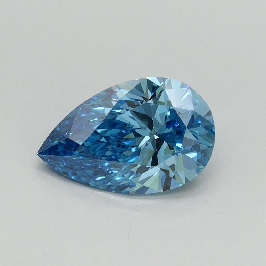 1.03 Ct. Fancy Vivid Blue Pear Lab Grown Diamond