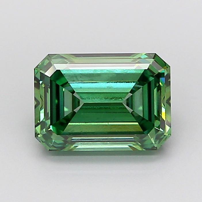 2.43 Ct. Fancy Vivid Green Emerald Lab Grown Diamond
