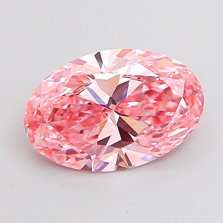 2.01 Ct. Fancy Vivid Pink Oval Lab Grown Diamond