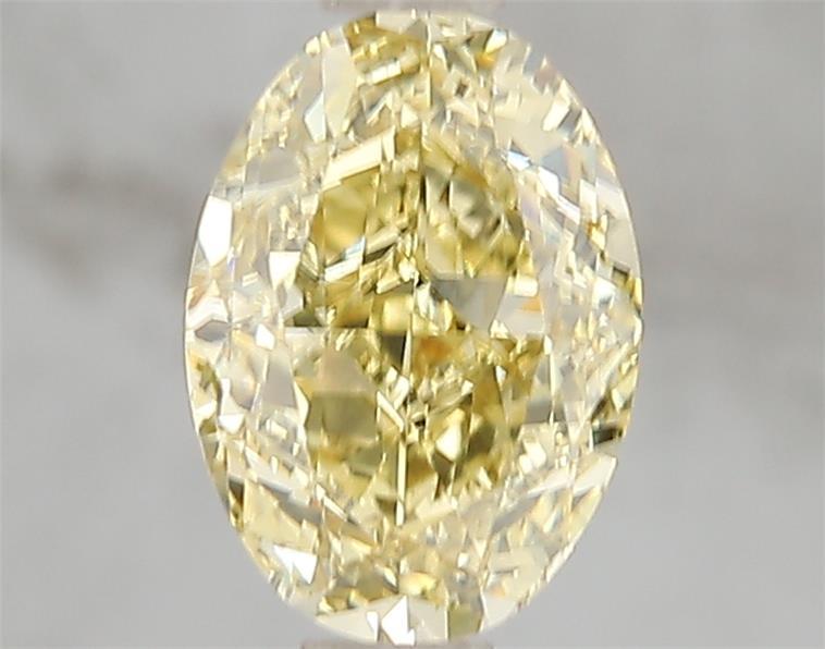 2.00 Ct. Fancy Vivid Yellow Oval Lab Grown Diamond