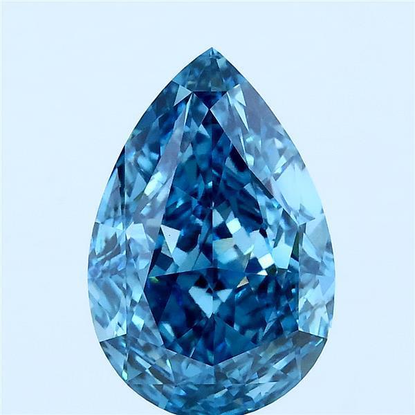 3.09 Ct. Fancy Blue Pear Lab Grown Diamond