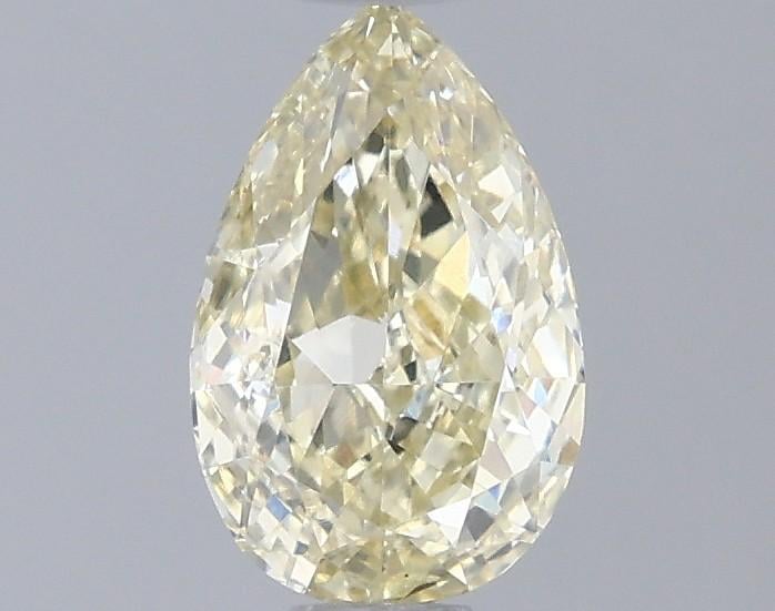 0.65 Ct. Fancy Light Yellow Pear Lab Grown Diamond