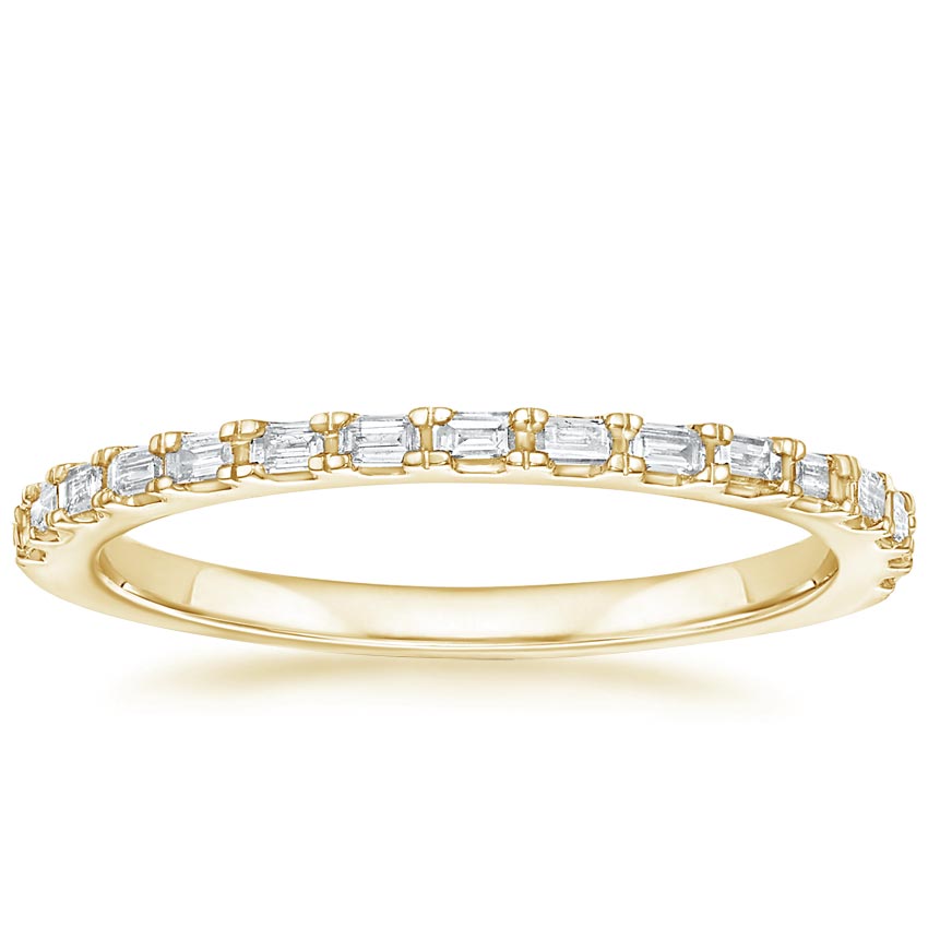 18K Yellow Gold Delicate Gemma Diamond Ring (1/6 ct. tw.), large top view