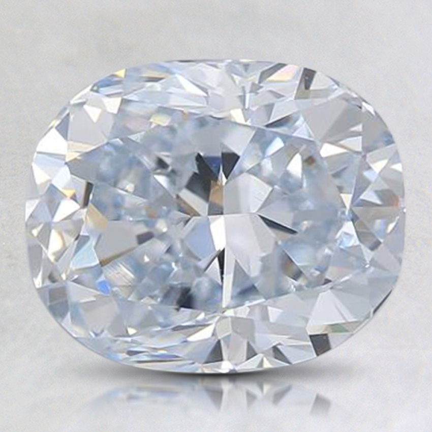 2.67 ct. Lab Grown Blue Cushion Diamond