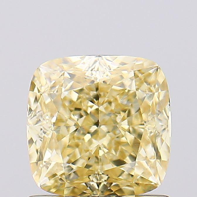 1.05 Ct. Fancy Yellow Cushion Lab Grown Diamond