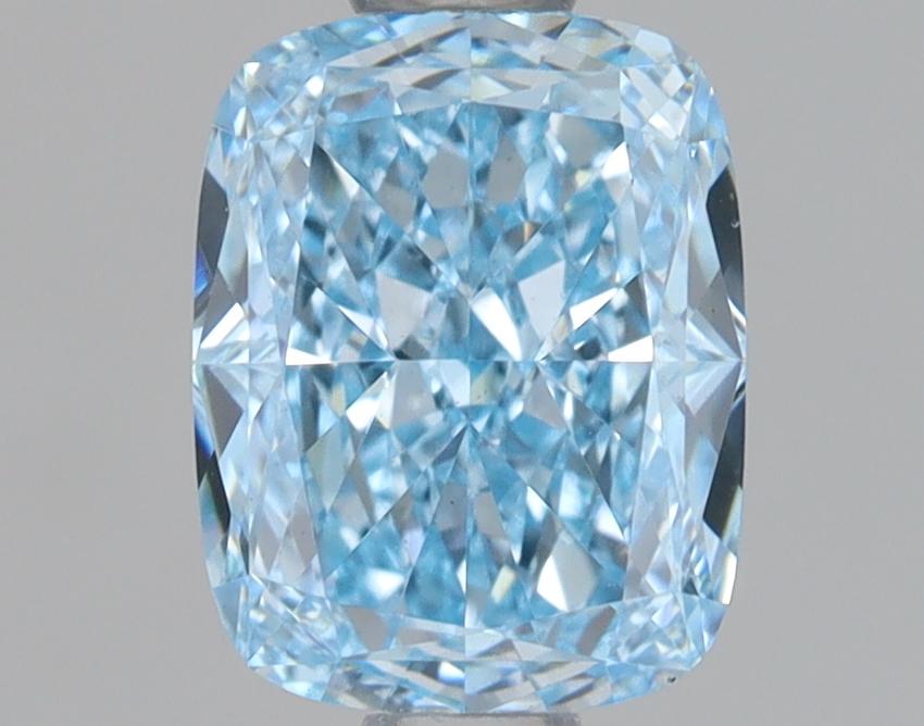 1.07 Ct. Fancy Vivid Blue Cushion Lab Grown Diamond