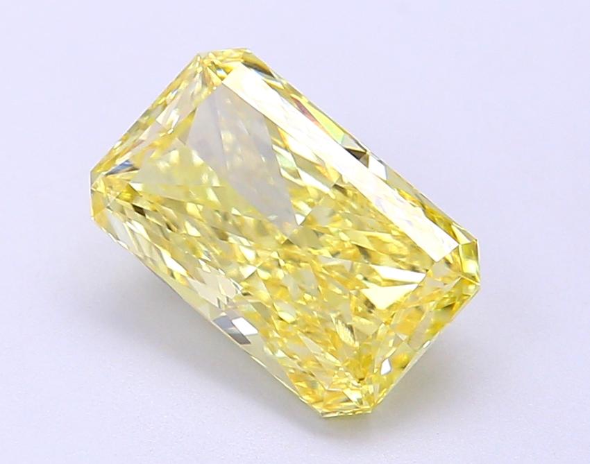 2.39 Ct. Fancy Vivid Yellow Radiant Lab Grown Diamond