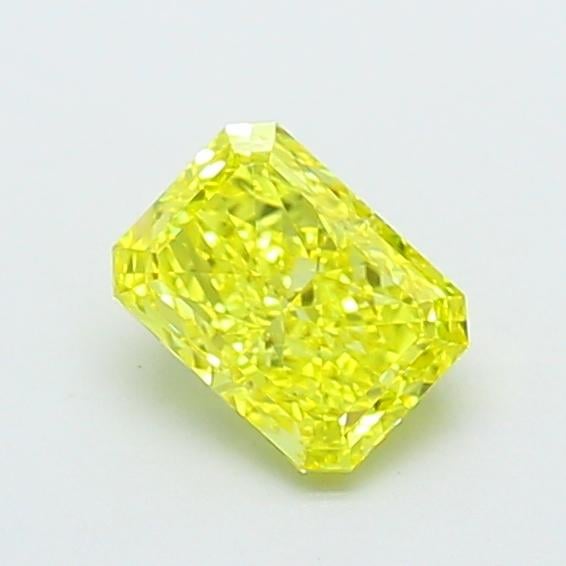 1.07 Ct. Fancy Vivid  Yellow Radiant Lab Grown Diamond