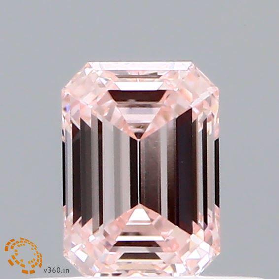 0.52 Ct. Fancy Pink Emerald Lab Grown Diamond