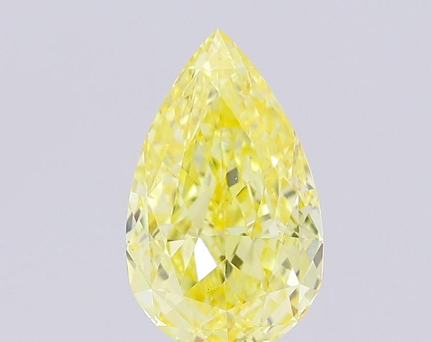 1.72 Ct. Fancy Intense Yellow Pear Lab Grown Diamond