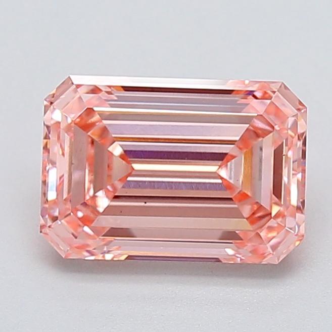 2.73 Ct. Fancy Vivid  Pink Emerald Lab Grown Diamond