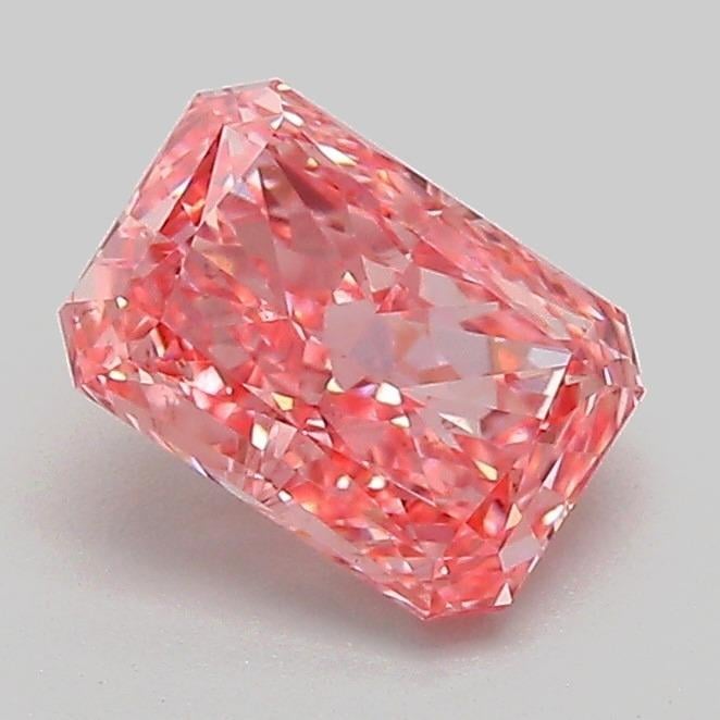 1.09 Ct. Fancy Vivid Pink Radiant Lab Grown Diamond