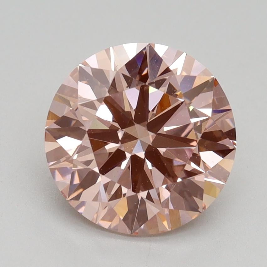 2.40 Ct. Fancy Intense Pink Round Lab Grown Diamond